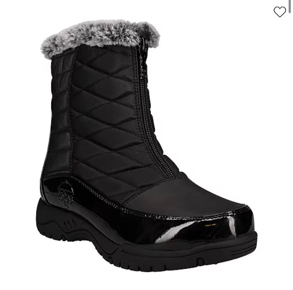 NEW! Totes Esther Womens Waterproof Insulated Flat Heel Winter Boots US 9M Black